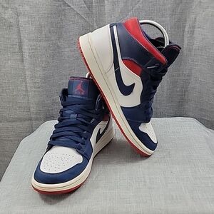 Nike air Jordan Olympic USA mid SE 2020 Red White Blue shoe 852542-104 Men's 8